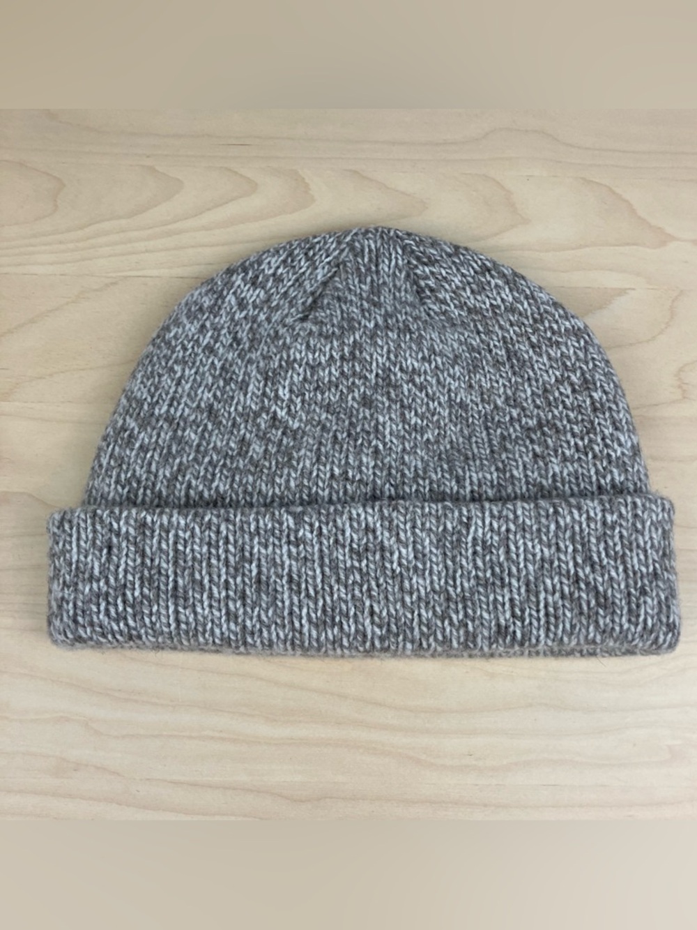 L.L. Bean 100% Lambswool Winter Beanie Hat Oatmeal Beige OSFA - Picture 4 of 9